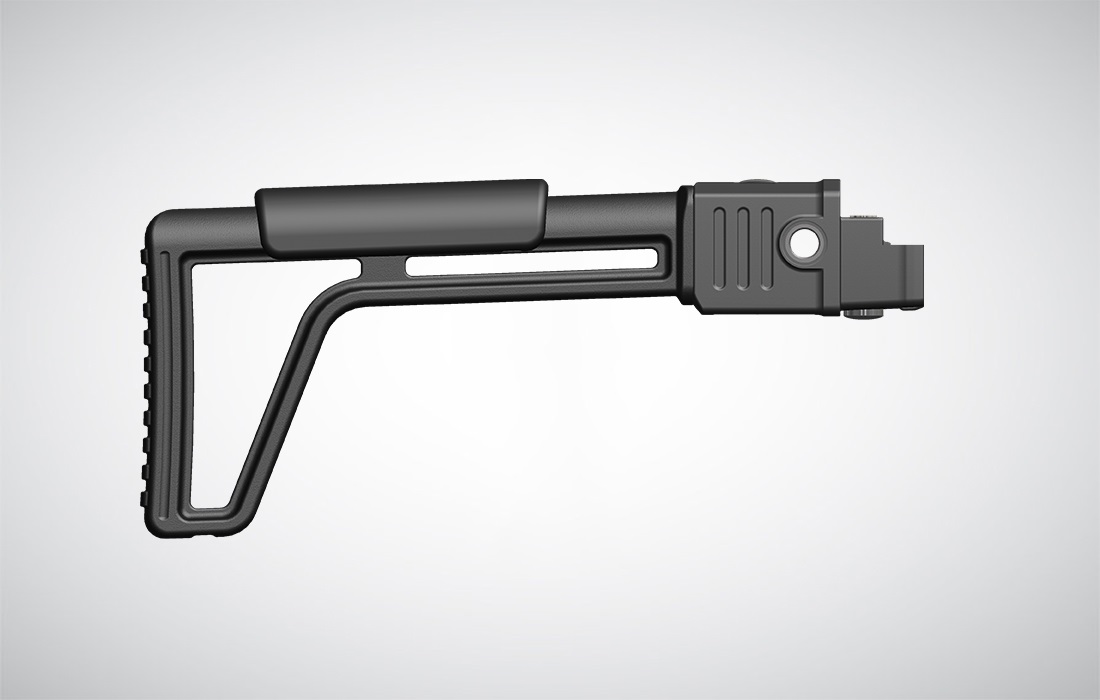 AK 47/74 FOLDING  BUTTSTOCK w/Cheek Rest - Mil Spec