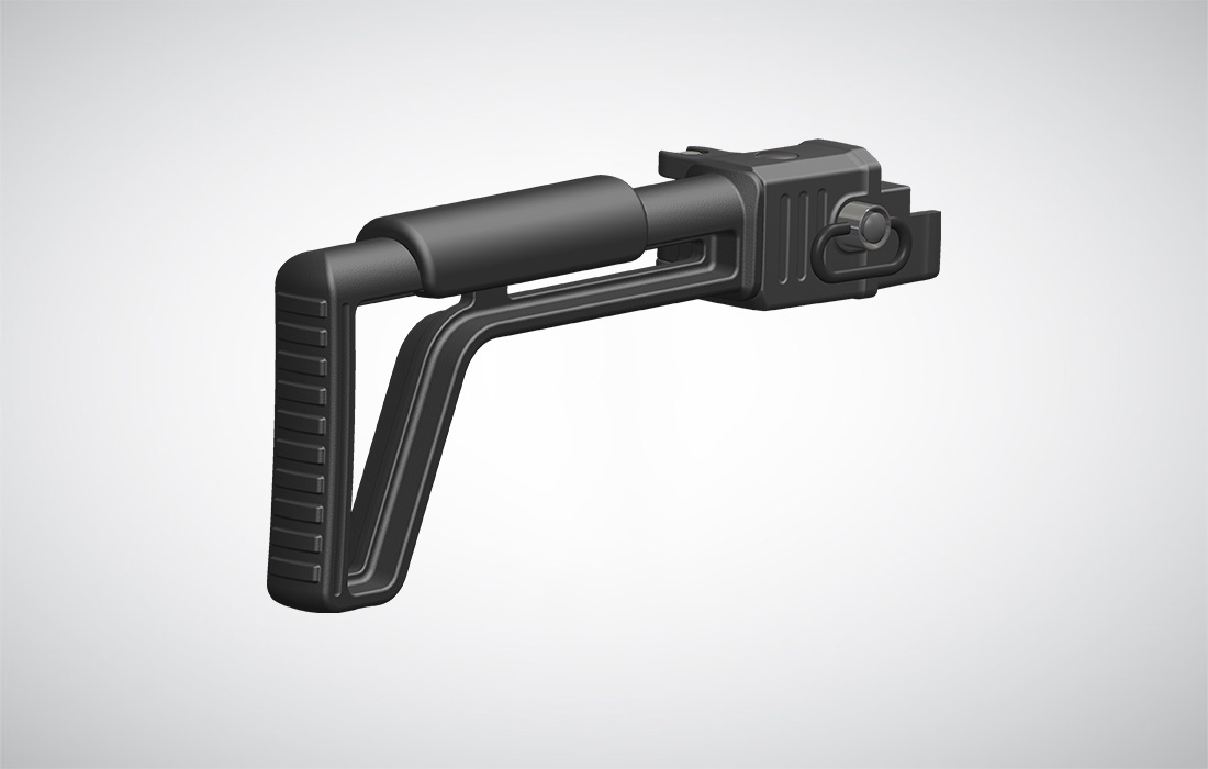 AK 47/74 FOLDING  BUTTSTOCK w/Cheek Rest - Mil Spec